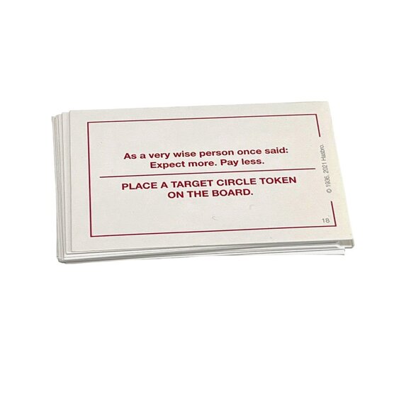 Monopoly Target Edition Chance Cards Only | Replacement Game Pieces - Picture 2 of 2